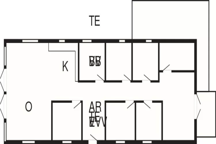 14 persoons vakantie huis in Glesborg-Plattegrond