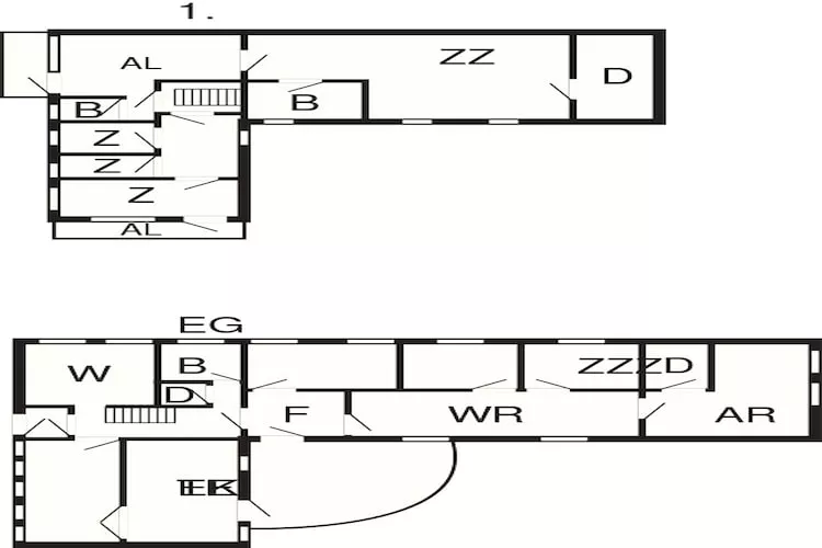 20 persoons vakantie huis in Ørsted-Plattegrond