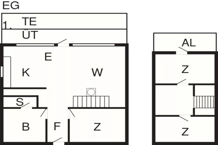 Rustig toevluchtsoord in Sondervig-By Traum-Plattegrond