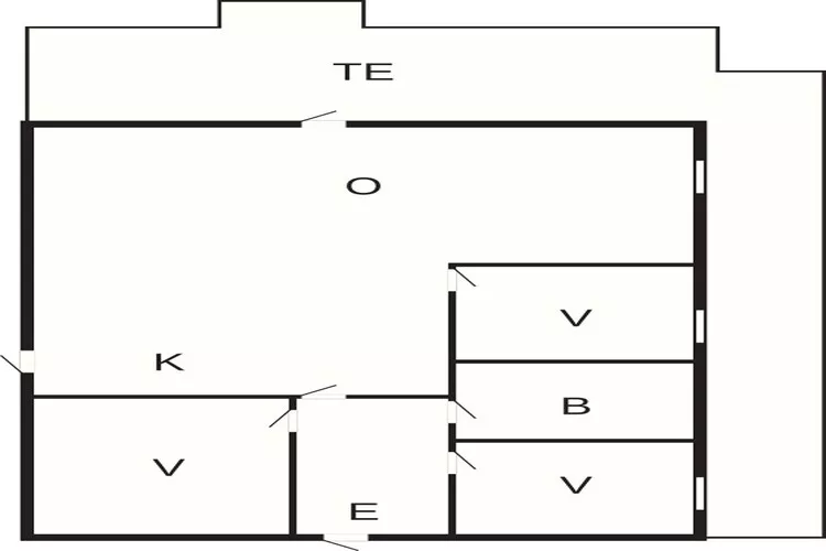 Kusttoevlucht in Varbjerg-By Traum-Plattegrond
