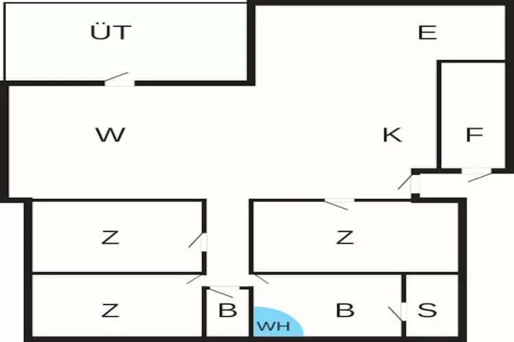 6 persoons vakantie huis in Brovst-Plattegrond