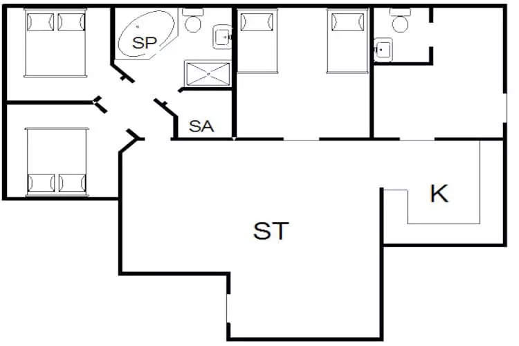 6 persoons vakantie huis in Tarm-Plattegrond