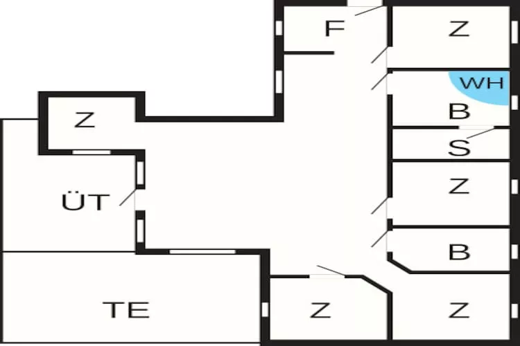 10 persoons vakantie huis in Sydals-Plattegrond