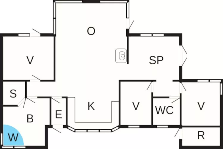 6 persoons vakantie huis in Hirtshals-Plattegrond