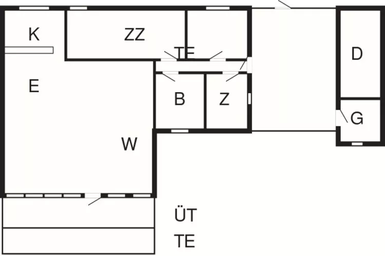 Rustig huisje toevluchtsoord in Lokken-By Traum-Plattegrond