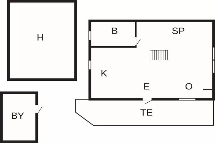 Rustig eilandtoevluchtsoord in Foto-By Traum-Plattegrond