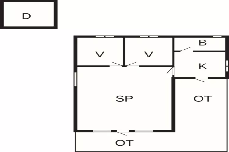 4 persoons vakantie huis in Nordborg-Plattegrond