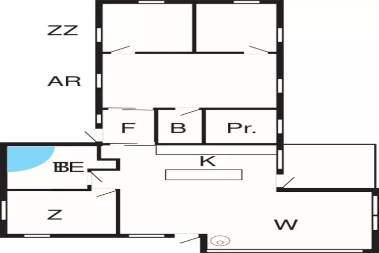 10 persoons vakantie huis in Odder-Plattegrond