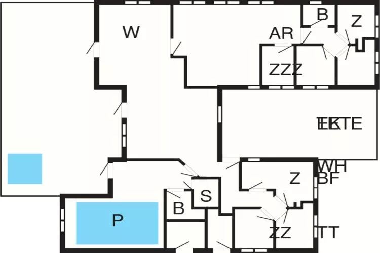 18 persoons vakantie huis in Fjerritslev-Plattegrond