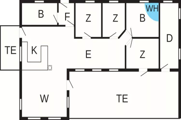 6 persoons vakantie huis in Ulfborg-Plattegrond
