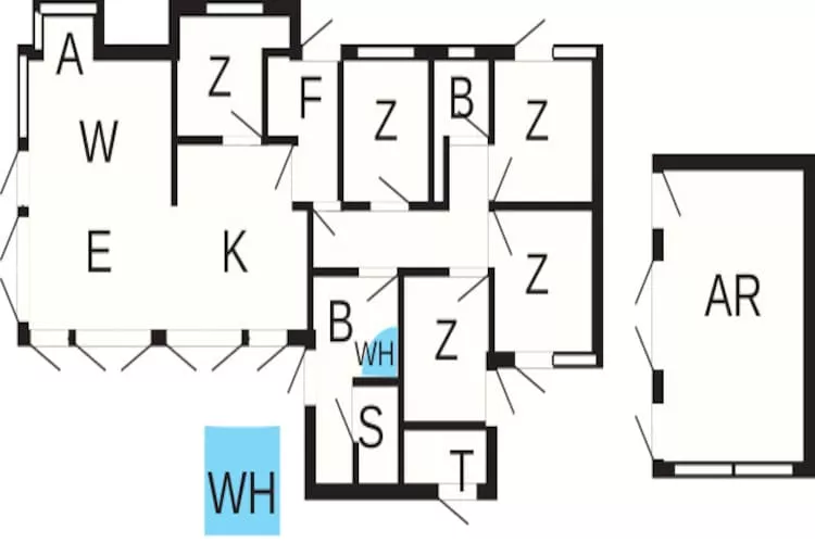 10 persoons vakantie huis in Løkken-Plattegrond