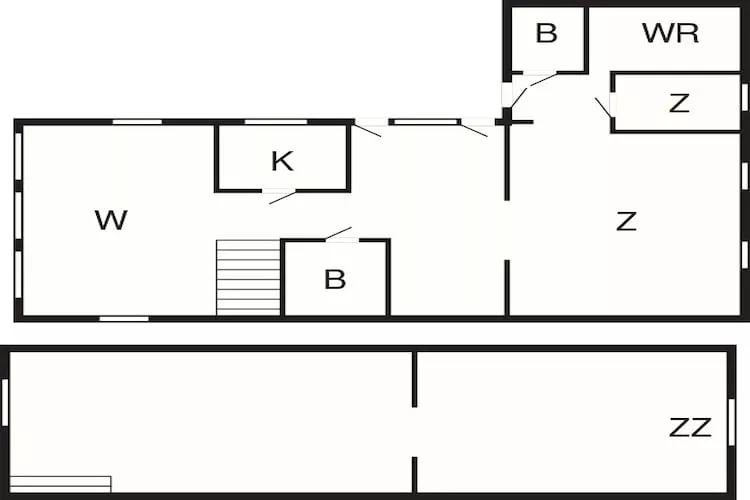 8 persoons vakantie huis in Hasle-Plattegrond