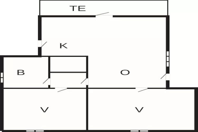 4 persoons vakantie huis in Knebel-Plattegrond