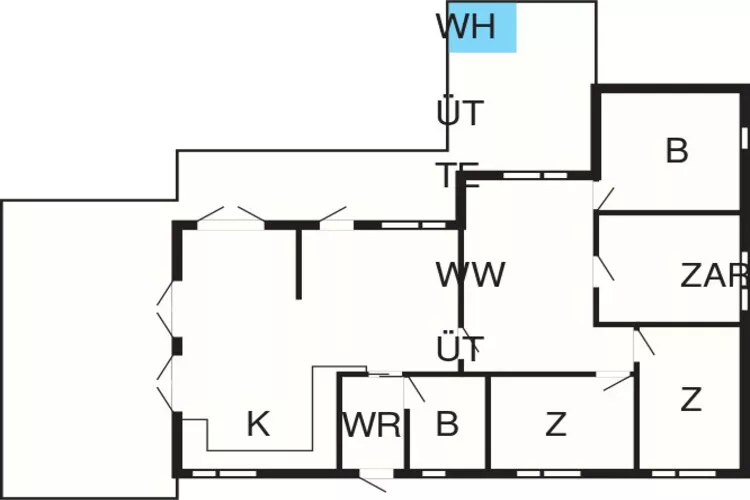 8 persoons vakantie huis in Væggerløse-Plattegrond