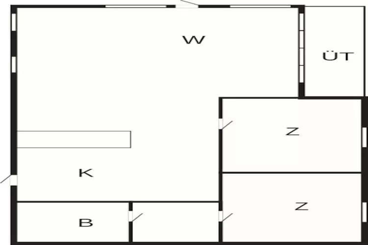 4 persoons vakantie huis in Højslev-Plattegrond