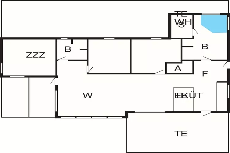 6 persoons vakantie huis in Løkken-Plattegrond