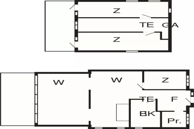 8 persoons vakantie huis in Præstø-Plattegrond