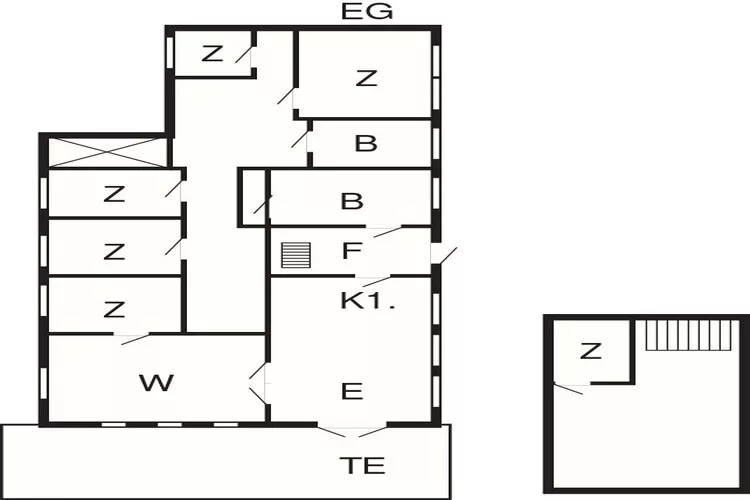 10 persoons vakantie huis in Thisted-Plattegrond