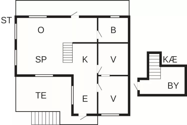 Rustig verblijf nabij het Orustbos-Plattegrond