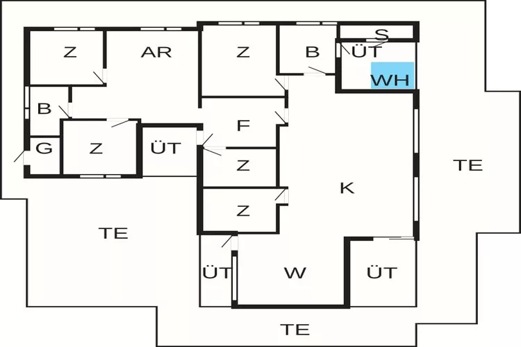 12 persoons vakantie huis in Haderslev-Plattegrond