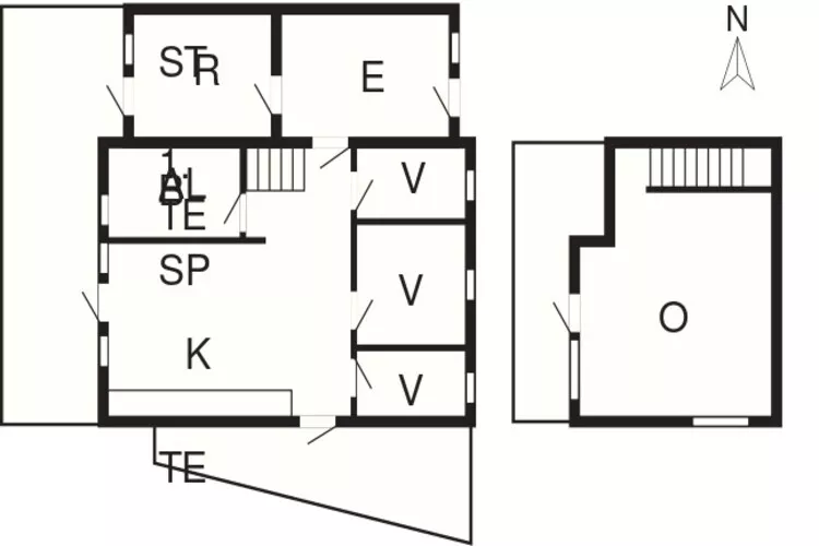 Kustcharme in Bork Havn -- By Traum Ferienwohnungen-Plattegrond