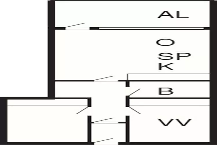 3 room-Plattegrond