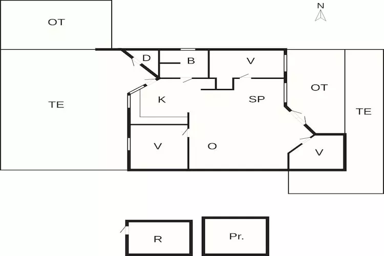 6 persoons vakantie huis in Børkop-By Traum-Plattegrond