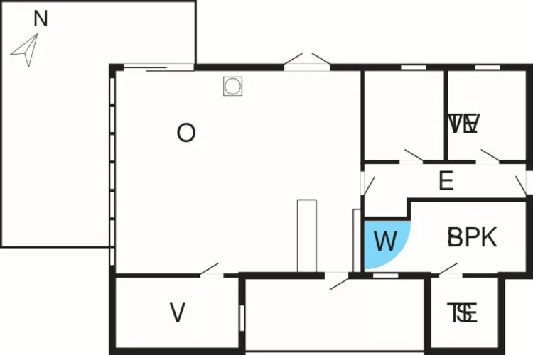 6 persoons vakantie huis in Hemmet-Plattegrond