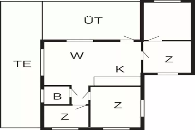 Kustparadijs in Vang -- By Traum Ferienwohnungen-Plattegrond