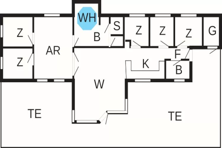 14 persoons vakantie huis in Rødby-By Traum-Plattegrond