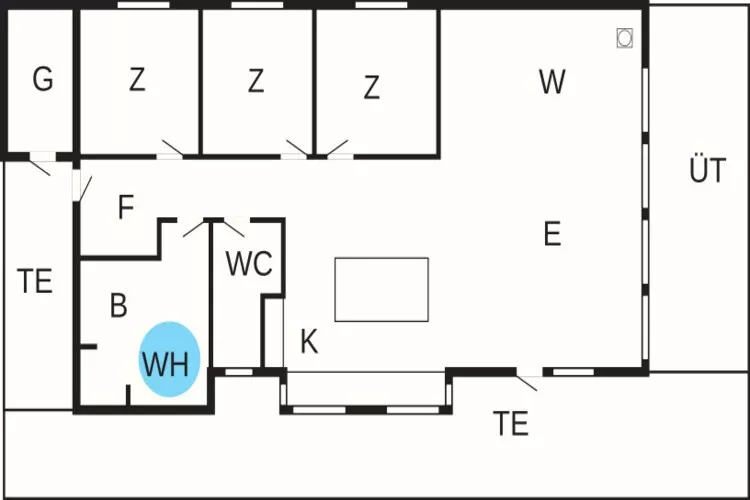 Modern Strandhuis -- By Traum Ferienwohnungen-Plattegrond