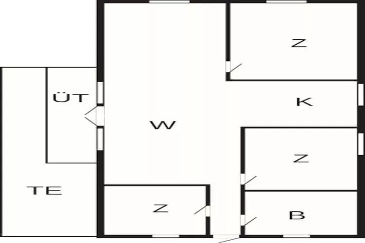 Rustieke kustretreat -- By Traum Ferienwohnungen-Plattegrond