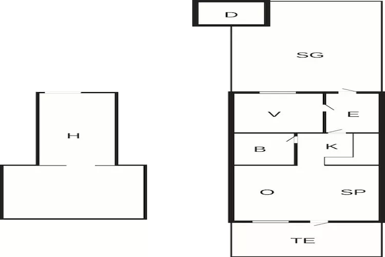 4 persoons vakantie huis in Nibe-By Traum-Plattegrond