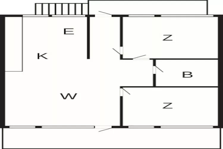 3 room,attached house-Plattegrond