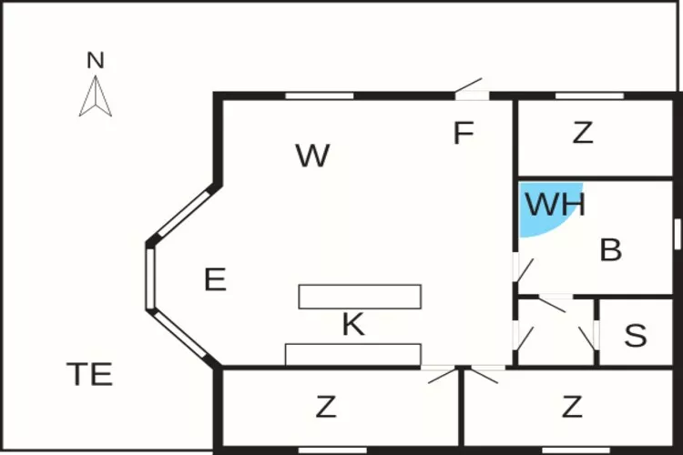 6 persoons vakantie huis in Væggerløse-By Traum-Plattegrond