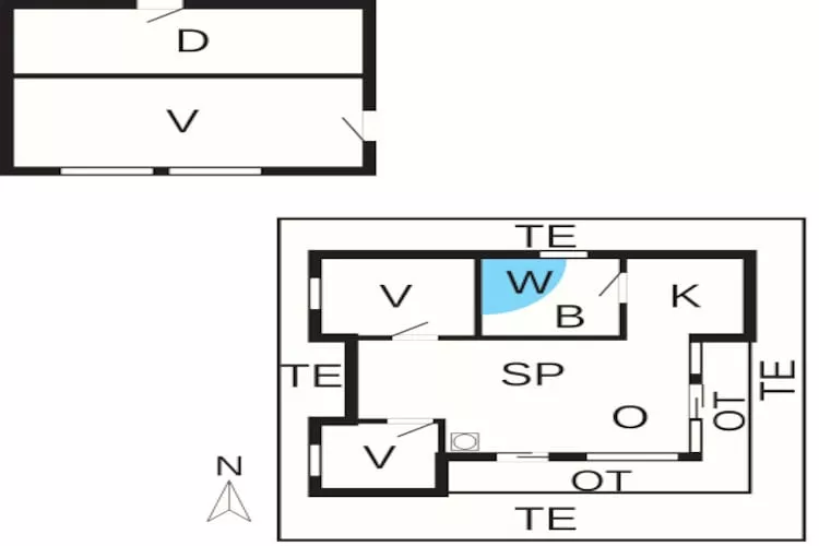 Luxe strandhuis met spa -- By Traum Ferienwohnungen-Plattegrond