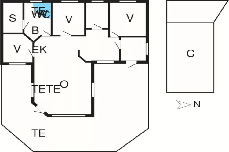 8 persoons vakantie huis in Sjølund-By Traum-Plattegrond