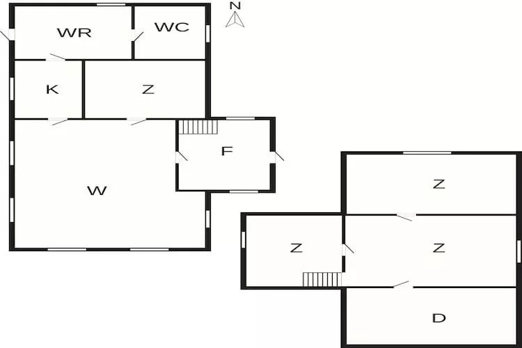 Sfeervol strandhuisje -- By Traum Ferienwohnungen-Plattegrond