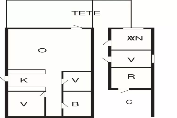 8 persoons vakantie huis in Bjert-By Traum-Plattegrond