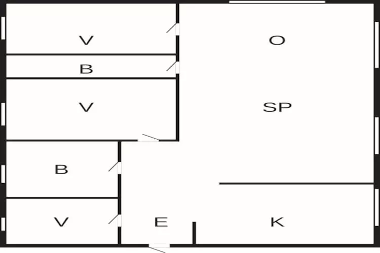 Rustig toevluchtsoord in Bogense -- By Traum Ferienwohnungen-Plattegrond