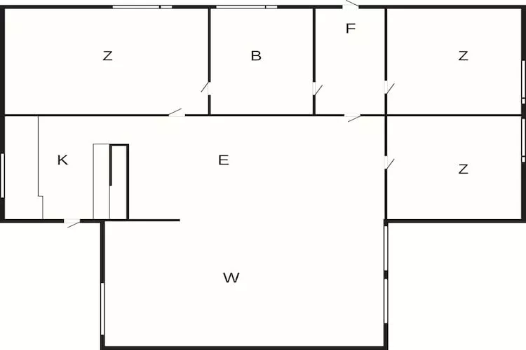 Rivieroever retraite in Rageleje -- By Traum Ferienwohnungen-Plattegrond