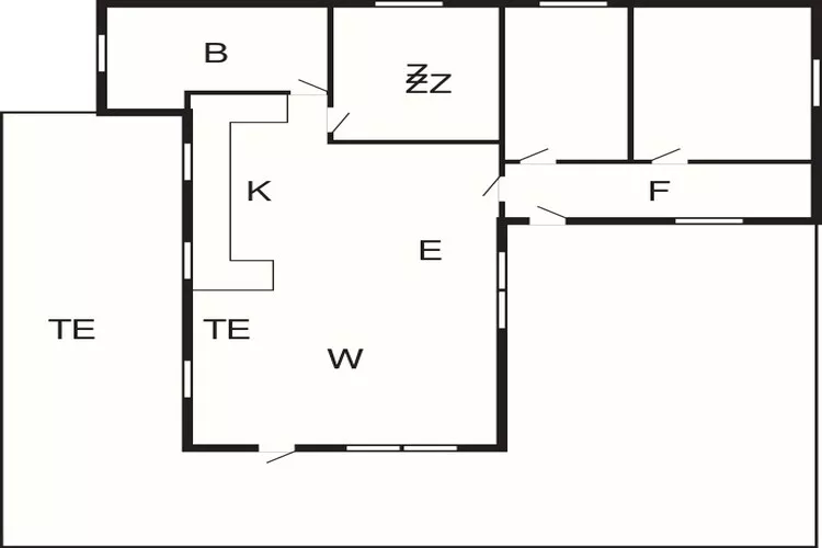 6 persoons vakantie huis in Tarm-By Traum-Plattegrond