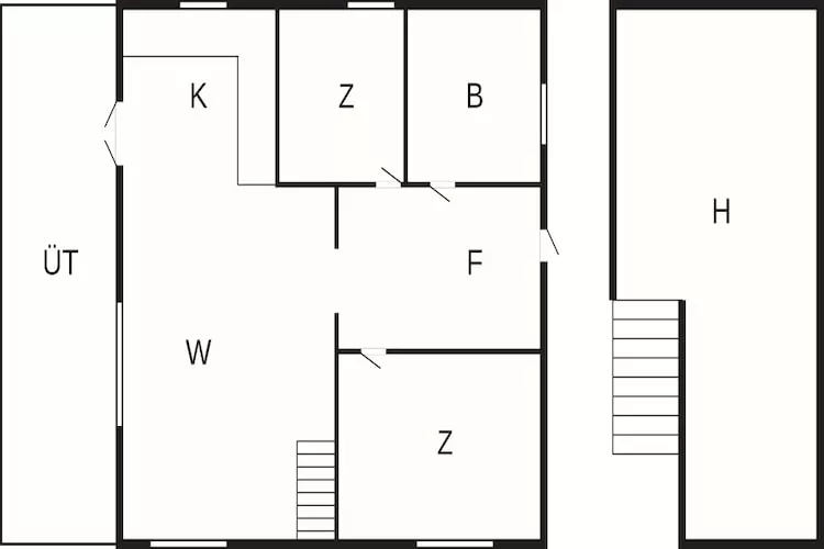 6-persoonswoning in Eskebjerg-By-Plattegrond