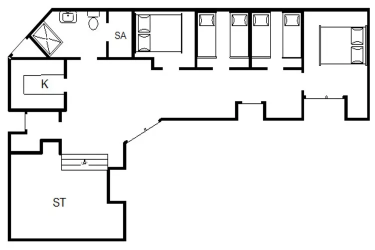 6 persoons vakantie huis in Vejers Strand-Plattegrond