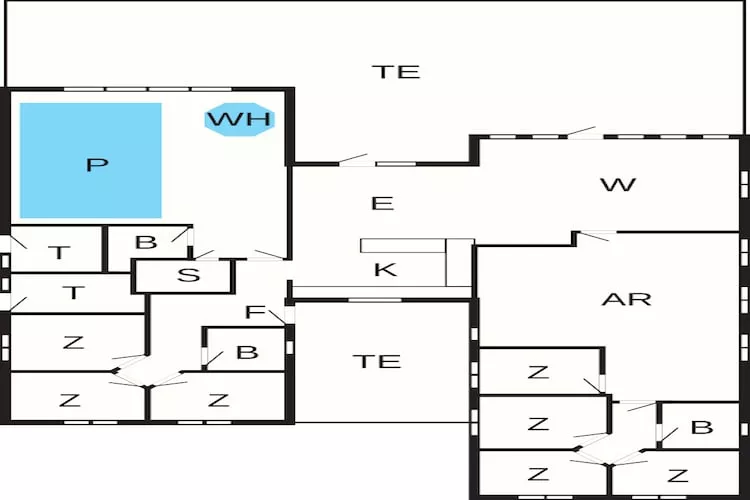 18 persoons vakantie huis in Faaborg-Plattegrond