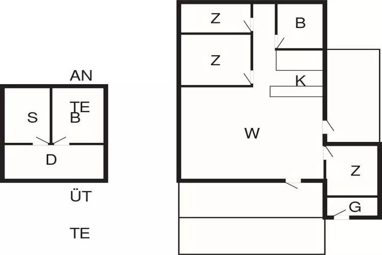 Gezellig huisje nabij Blokhus -- By Traum Ferienwohnungen-Plattegrond