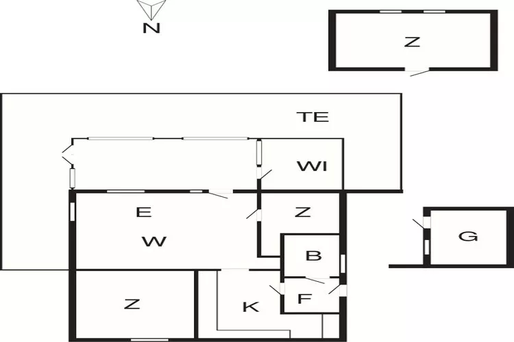 Gerestaureerde huis nabij strand -- By Traum Ferienwohnungen-Plattegrond