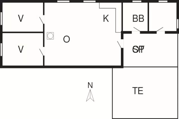 HUS 55767  HYTTE C-Plattegrond