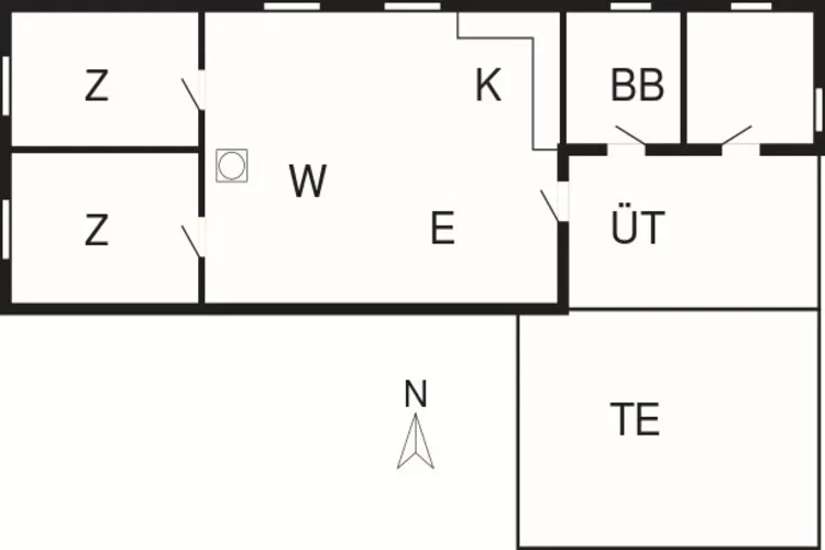 HUS 55768  HYTTE D-Plattegrond