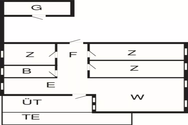 Modern Strandhuis -- By Traum Ferienwohnungen-Plattegrond